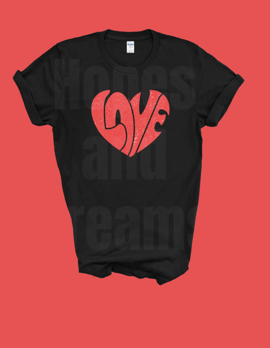 Valintine LOVE short sleeve t-shirt